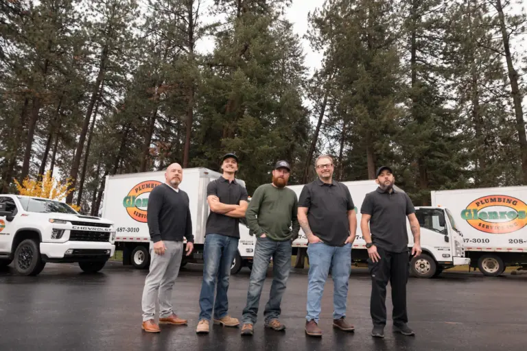 A serious photo of the glenrose plumbers